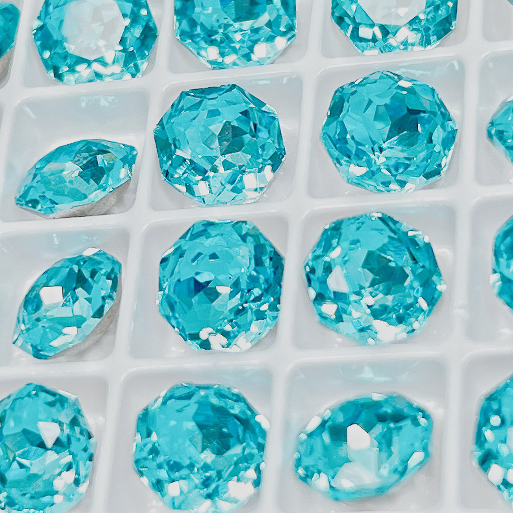 【C2501】高品質K9ローズカットガラスストーン　Vカットストーン　SS39